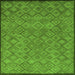 Square Abstract Green Modern Rug, abs5475grn