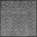 Square Abstract Gray Modern Rug, abs5475gry