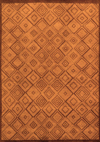 Abstract Orange Modern Rug, abs5475org