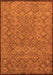 Abstract Orange Modern Rug, abs5475org