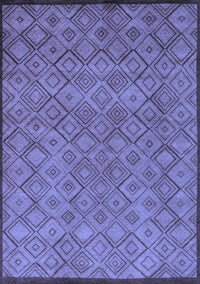 Abstract Blue Modern Rug, abs5475blu