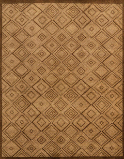 Abstract Orange Modern Rug, abs5475