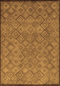 Abstract Brown Modern Rug, abs5475brn