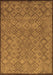 Abstract Brown Modern Rug, abs5475brn