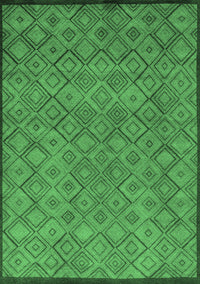 Abstract Emerald Green Modern Rug, abs5475emgrn