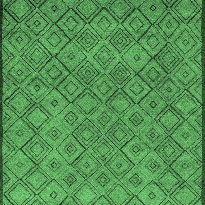 Abstract Emerald Green Modern Rug, abs5475emgrn