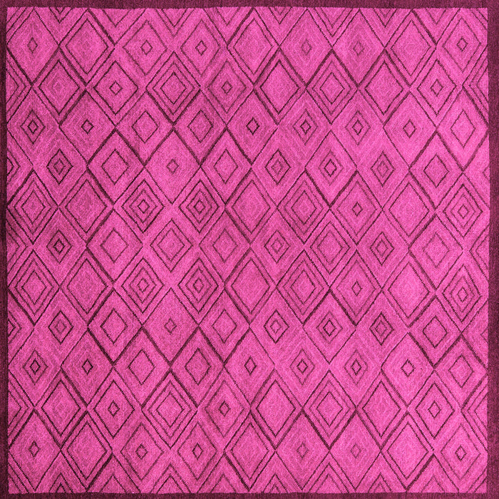 Square Machine Washable Abstract Pink Modern Rug, wshabs5475pnk