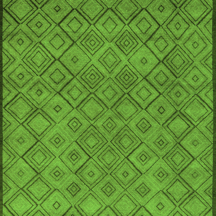 Machine Washable Abstract Green Modern Area Rugs, wshabs5475grn