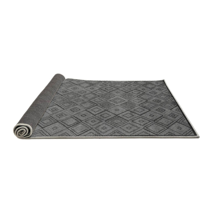 Sideview of Abstract Gray Modern Rug, abs5475gry