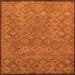 Square Abstract Orange Modern Rug, abs5475org