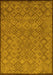 Abstract Yellow Modern Rug, abs5475yw