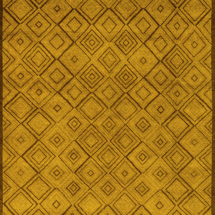 Abstract Yellow Modern Rug, abs5475yw