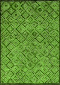 Abstract Green Modern Rug, abs5475grn