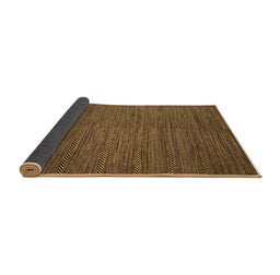 Sideview of Abstract Brown Modern Rug, abs5476brn