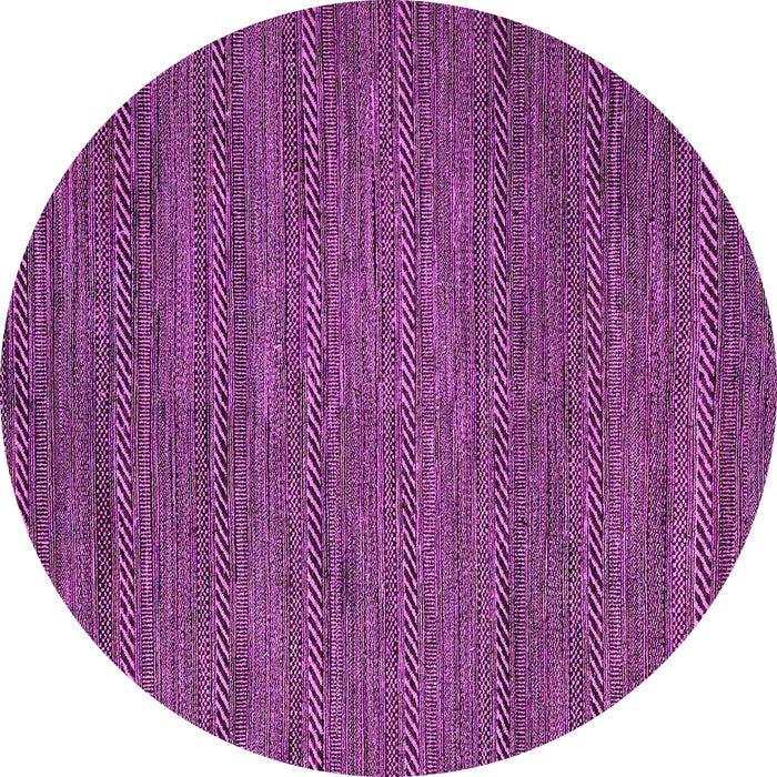 Round Abstract Purple Modern Rug, abs5476pur