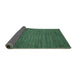 Sideview of Abstract Turquoise Modern Rug, abs5476turq