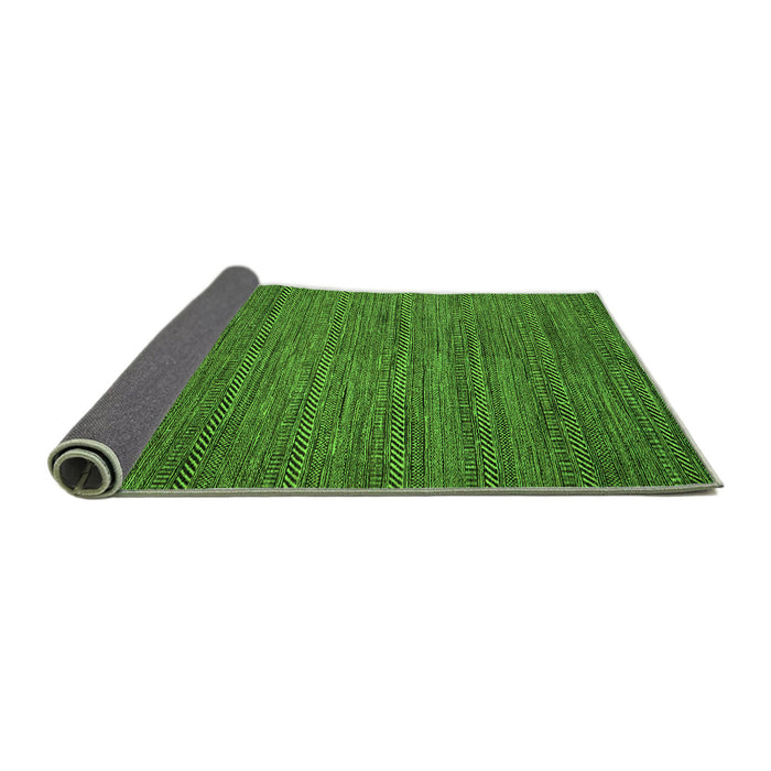 Sideview of Abstract Green Modern Rug, abs5476grn