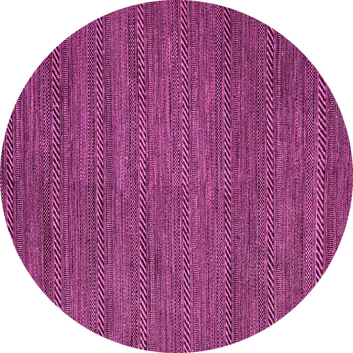 Round Machine Washable Abstract Pink Modern Rug, wshabs5476pnk
