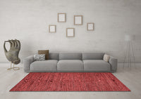 Machine Washable Abstract Red Modern Rug, wshabs5476red