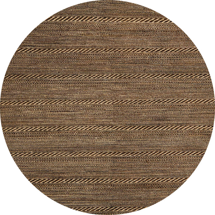 Round Abstract Red Modern Rug, abs5476