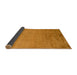 Sideview of Abstract Dark Orange Modern Rug, abs5477