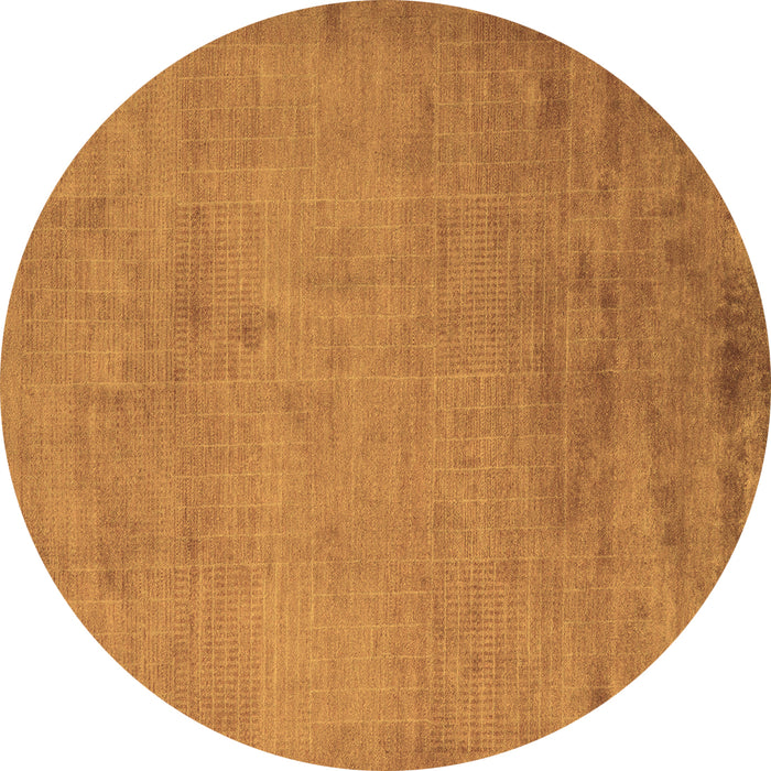 Round Abstract Brown Modern Rug, abs5477brn