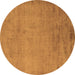 Round Abstract Brown Modern Rug, abs5477brn