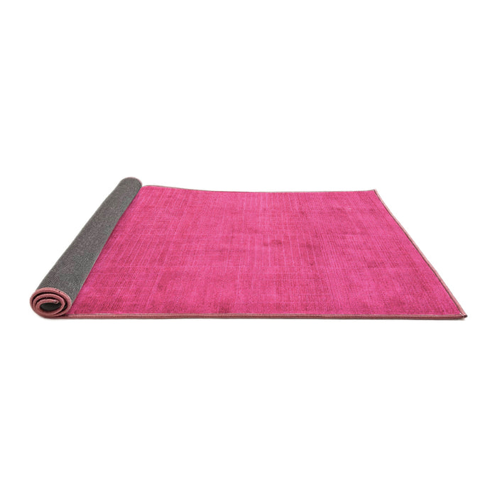 Sideview of Abstract Pink Modern Rug, abs5477pnk