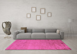 Machine Washable Abstract Purple Modern Area Rugs in a Living Room, wshabs5477pur