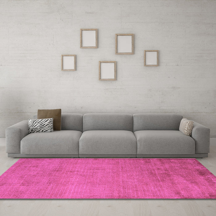 Machine Washable Abstract Purple Modern Area Rugs in a Living Room, wshabs5477pur