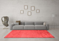 Machine Washable Abstract Red Modern Rug, wshabs5477red