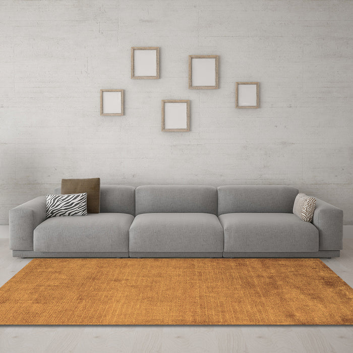 Machine Washable Abstract Brown Modern Rug in a Living Room,, wshabs5477brn