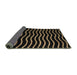 Sideview of Abstract Black Modern Rug, abs5478