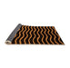 Sideview of Abstract Orange Modern Rug, abs5478org