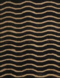 Machine Washable Abstract Black Rug, wshabs5478