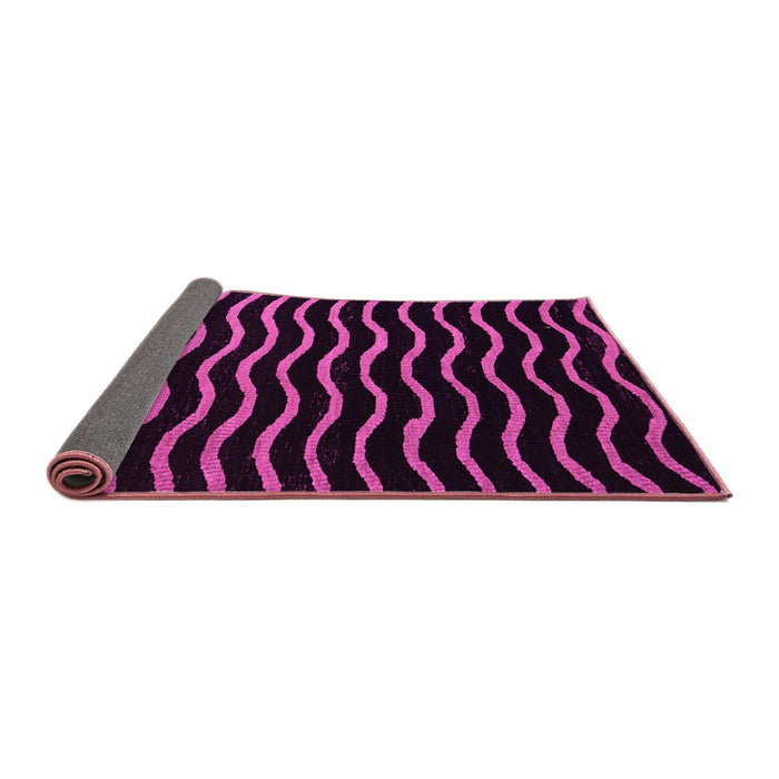 Sideview of Abstract Pink Modern Rug, abs5478pnk