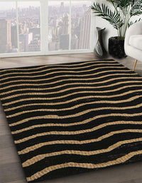 Abstract Black Modern Rug, abs5478