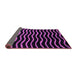 Sideview of Abstract Purple Modern Rug, abs5478pur