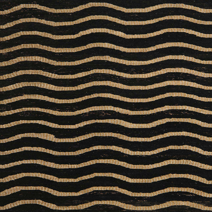 Square Abstract Black Modern Rug, abs5478