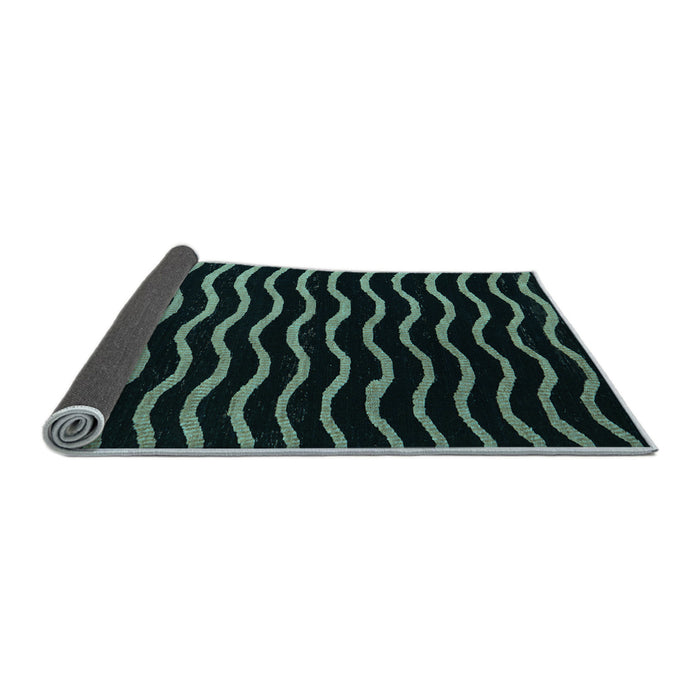 Sideview of Abstract Light Blue Modern Rug, abs5478lblu