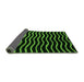 Sideview of Abstract Green Modern Rug, abs5478grn