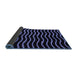 Sideview of Abstract Blue Modern Rug, abs5478blu