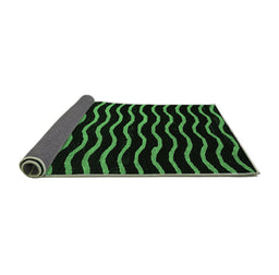 Sideview of Abstract Emerald Green Modern Rug, abs5478emgrn