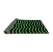 Sideview of Abstract Emerald Green Modern Rug, abs5478emgrn