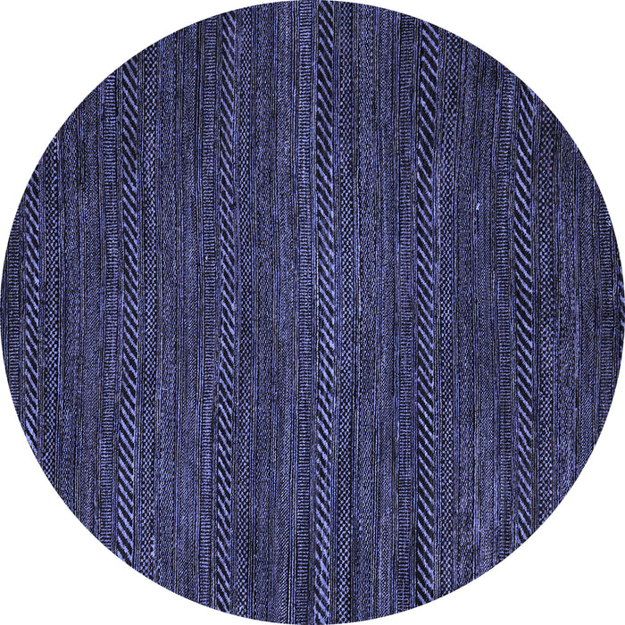 Round Machine Washable Abstract Blue Modern Rug, wshabs5479blu