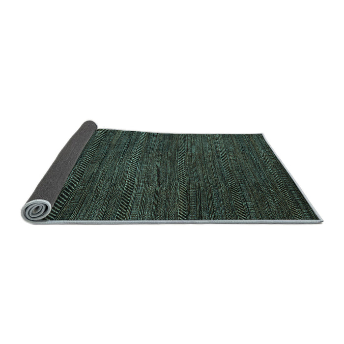 Sideview of Abstract Light Blue Modern Rug, abs5479lblu