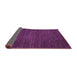 Sideview of Abstract Purple Modern Rug, abs5479pur