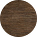 Round Machine Washable Abstract Sienna Brown Rug, wshabs5479