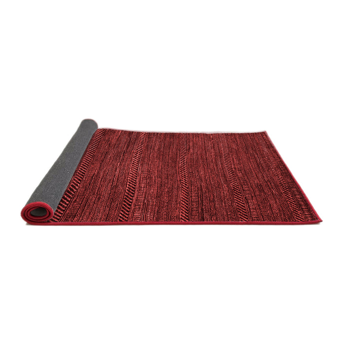 Abstract Red Modern Area Rugs