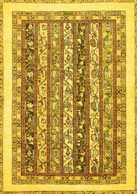 Abstract Yellow Modern Rug, abs547yw